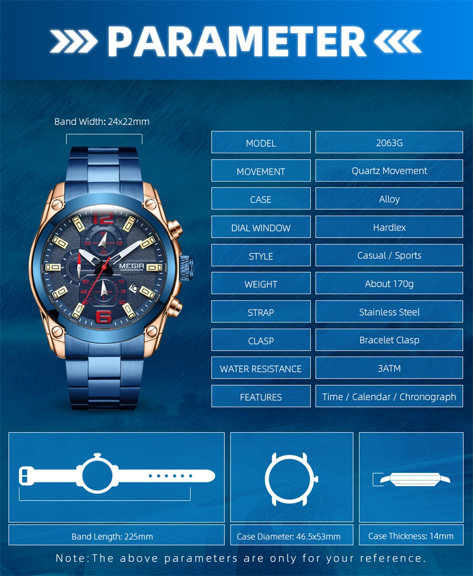 MEGIR Steel Chrono 2063