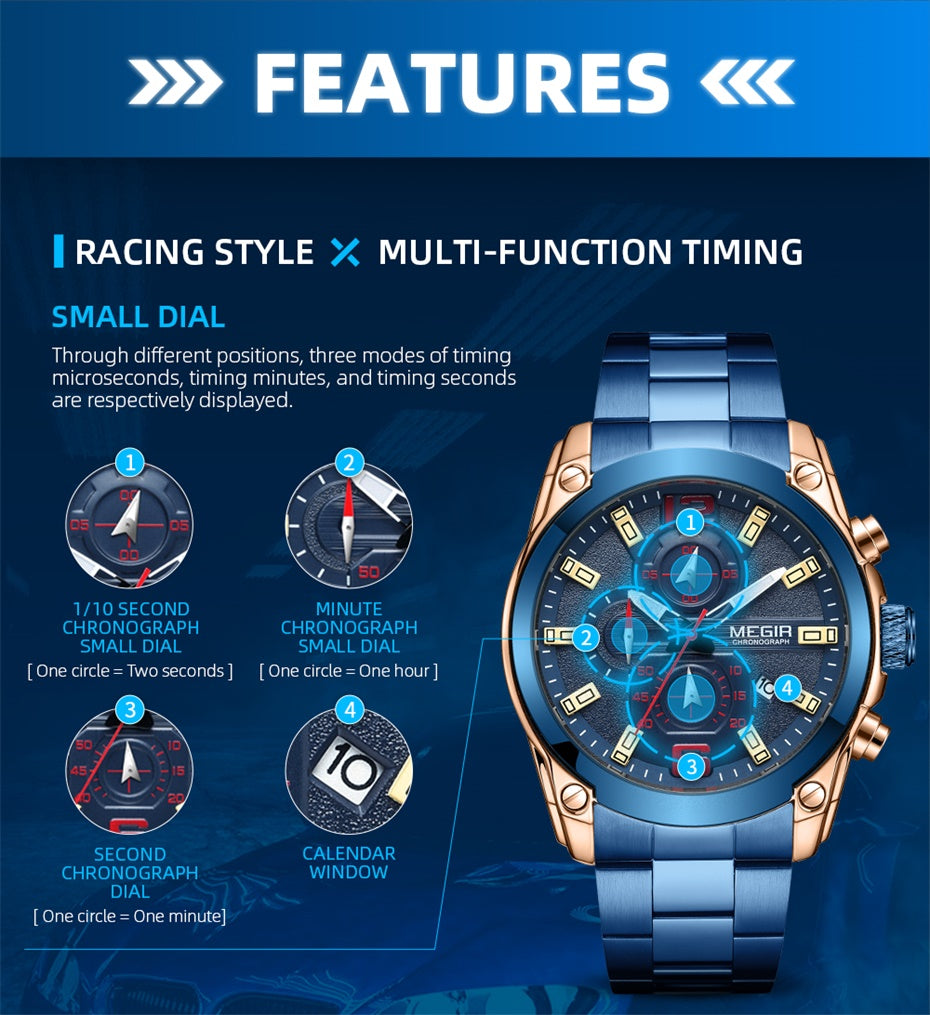 MEGIR Steel Chrono 2063