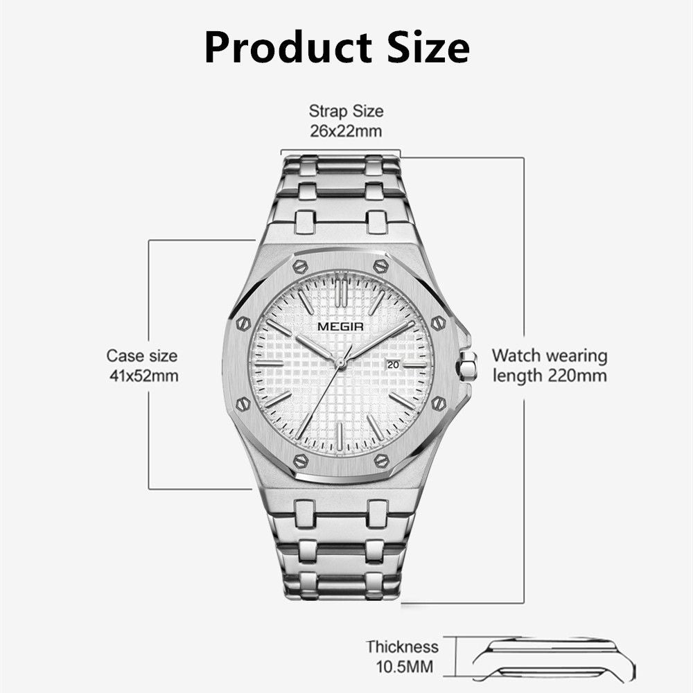 MEGIR Calendar Steel 1085